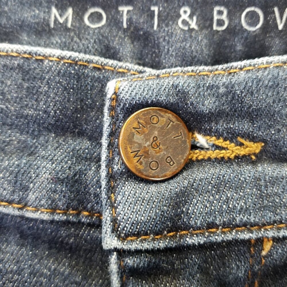 Mott & Bow Woos-Ston Jeans Men 38x32 Dark Wash Slim Straight Leg Stretch Western - Picture 7 of 16